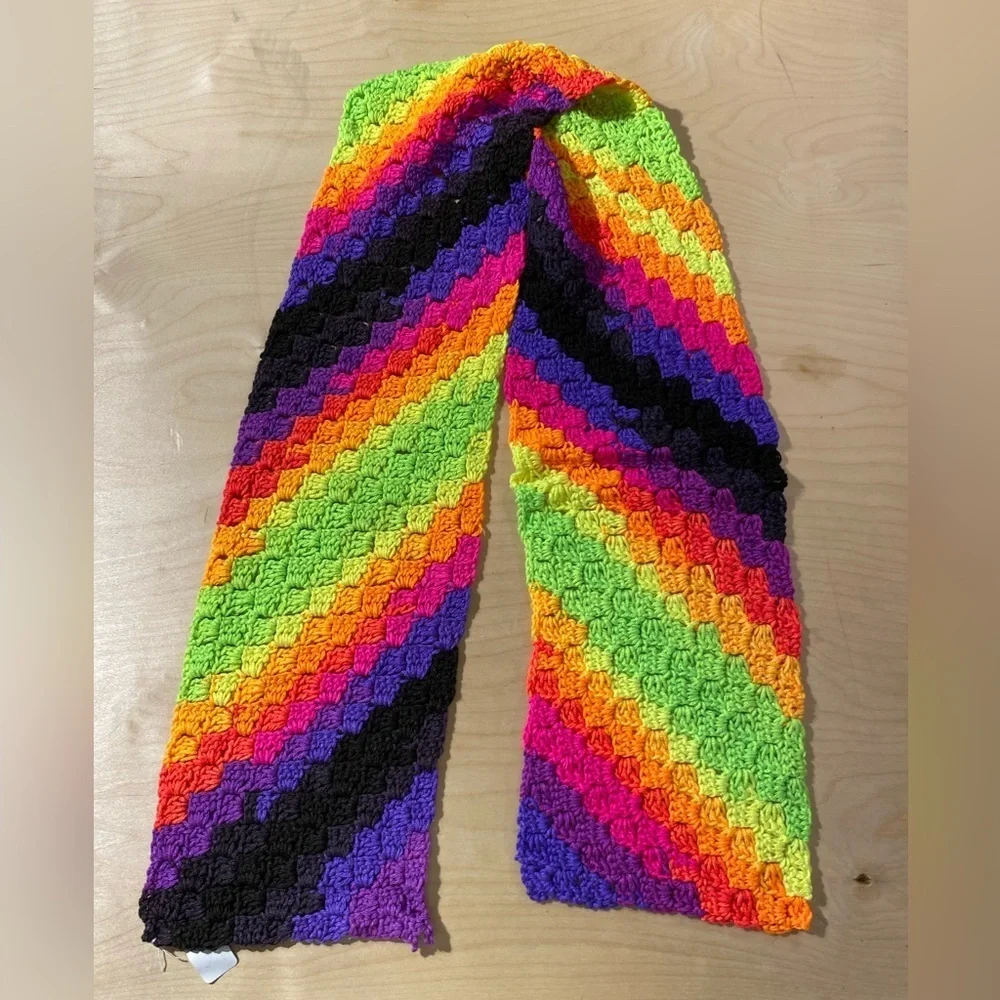 Colorful Crochet Scarf (OS)